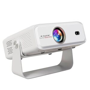 E Gate Duster 8X Fully Automatic Projector for Room | 100% DustFree + 100% Certified Netflix, Prime | 800 ISO, 1080p Native, Projector 4k Ultra HD, HDMI-ARC, Whale OS on Android + Voice Remote, EGATE